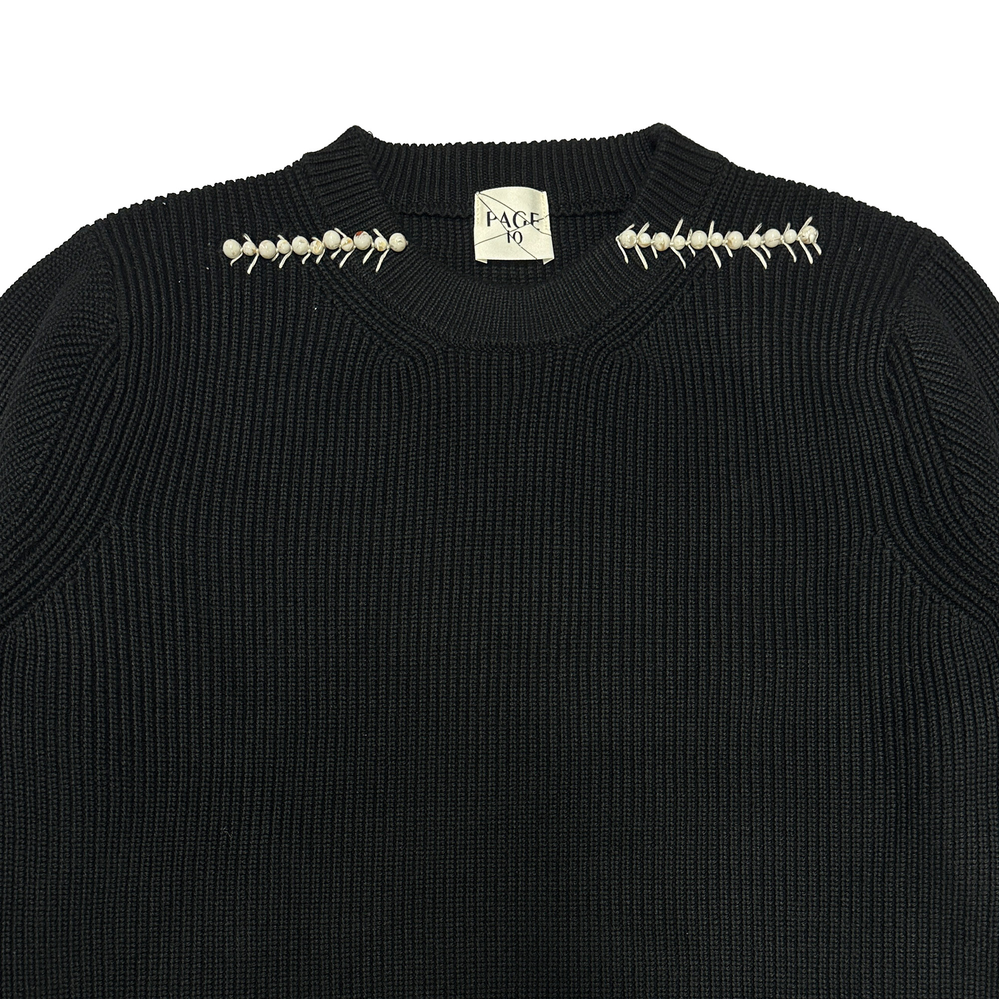 正肩厚款套头蜈蚣效果紧实织造