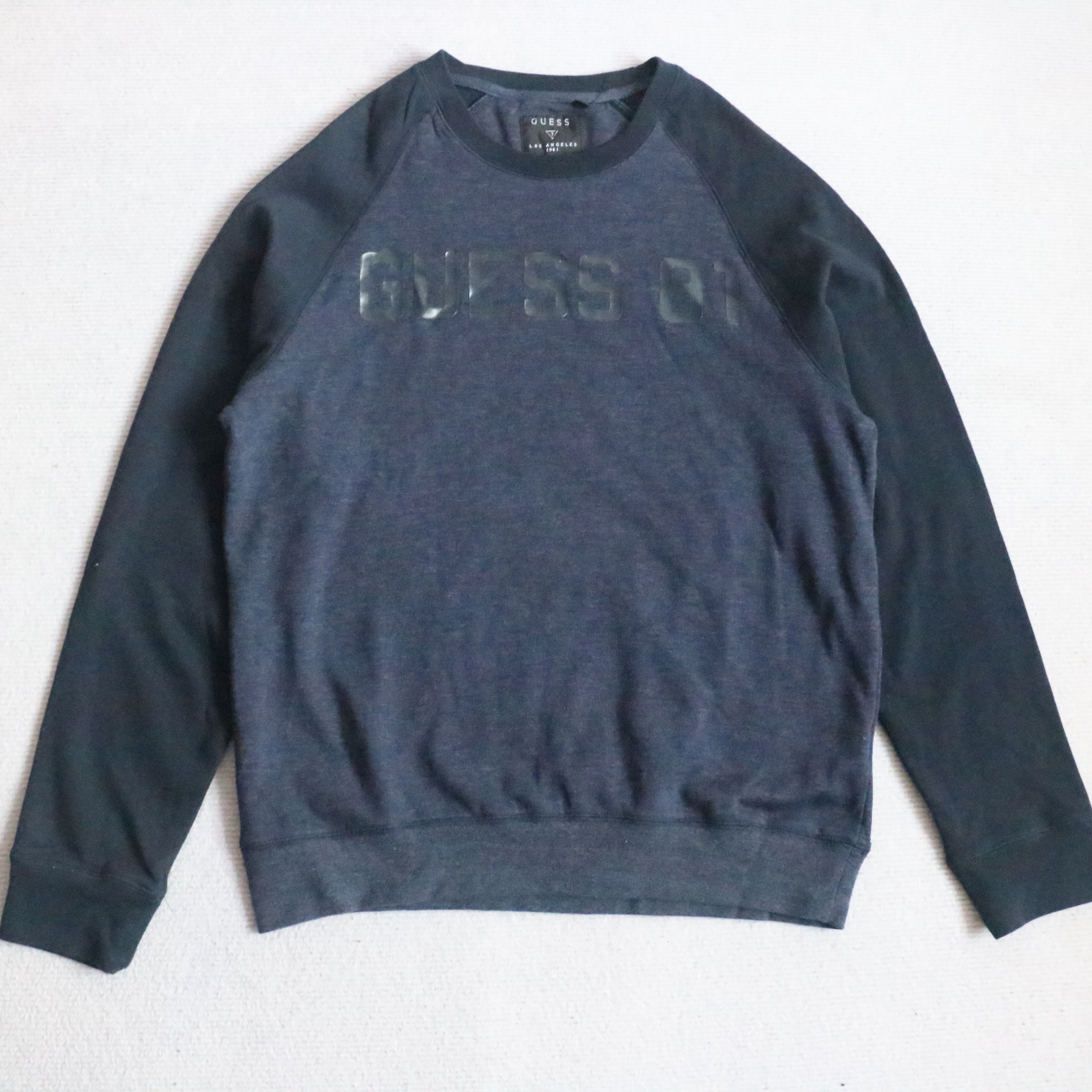 外贸男士插肩袖拼接撞色卫衣