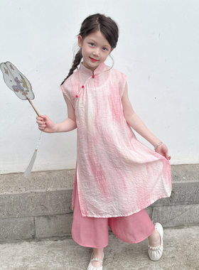 公主女童古风连衣裙新中式裙子夏