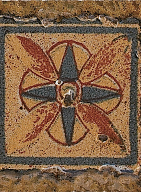 诺贝尔瓷砖70707YS1规格70*70诺贝尔磁砖塞尚印象复古砖花角