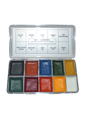 酒精油彩 特效化妆伤效色 10色 reel color wheel