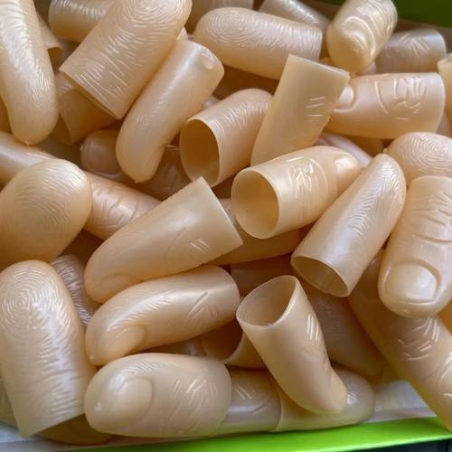 新款通用仿真工程干活手指套魔术道具塑胶拇指套假大套采摘防滑
