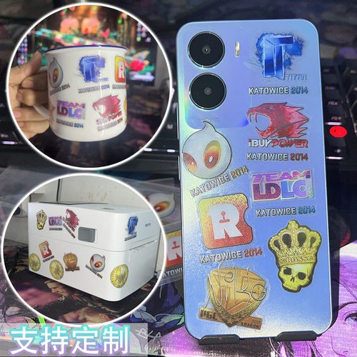cs2周边全息贴纸cs2贴纸csgo周边titan贴纸印花全息泰坦咆哮皇冠