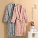 秋冬厚款 男女酒店浴衣情侣棉纱睡袍日式 家居服纯棉浴袍四层纱布