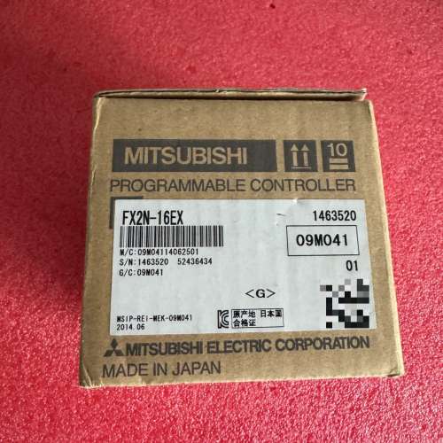 PLC模块FX2N-16EX，库存未使用，含包装说明