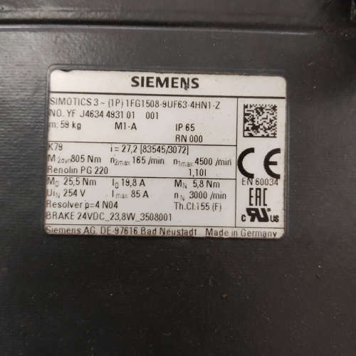 1FG1508-9UF63-4HN1-Z，伺服