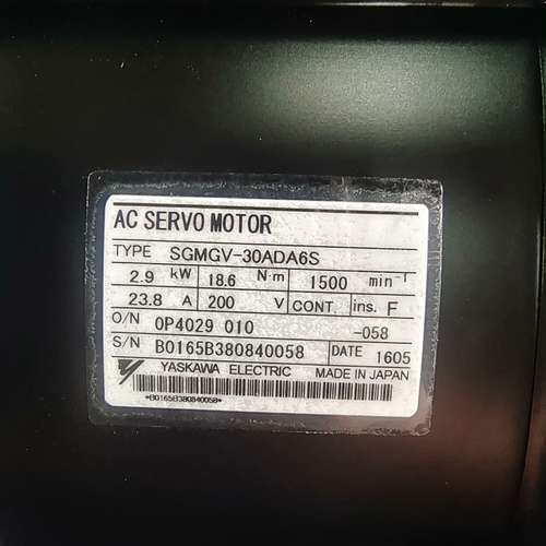 机电机械五金 SGMGV-30ADA6S安川伺服电机，