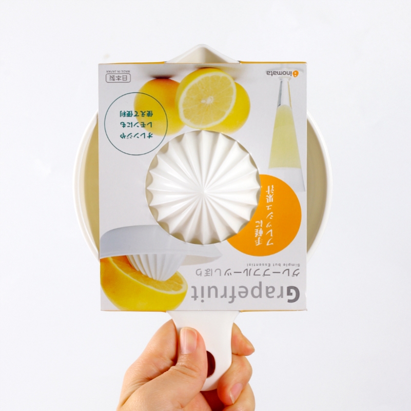 日本进口手动榨汁器柠檬橙子家用榨汁机手工挤汁器压水果原榨果汁