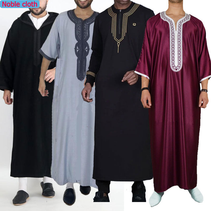 Kazakhstan style simple robe for men oversize formal outfit