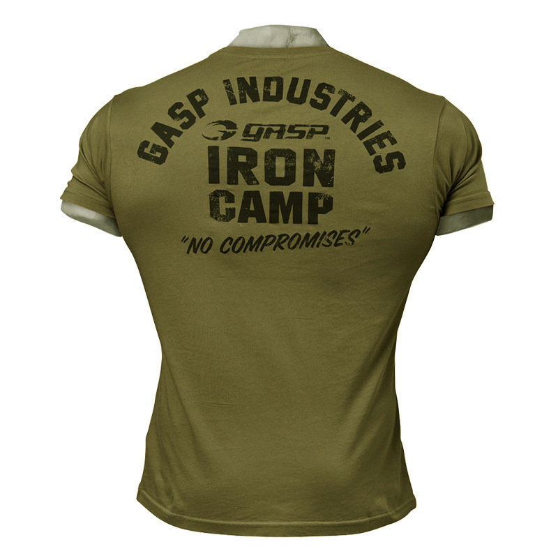 cotton gym sport t-shirt for men gym athletic workout tops