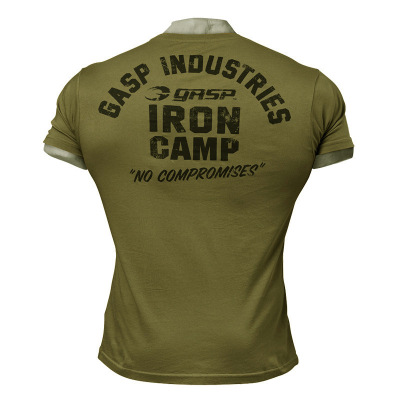cotton gym sport t-shirt for men gym athletic workout tops