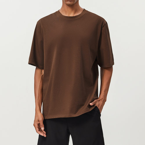 Cotton breathable men's sports T-shirt running short sleeved