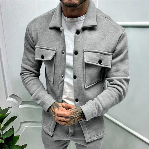 2026 autumn thick coat for men casual single-breasted Jacket