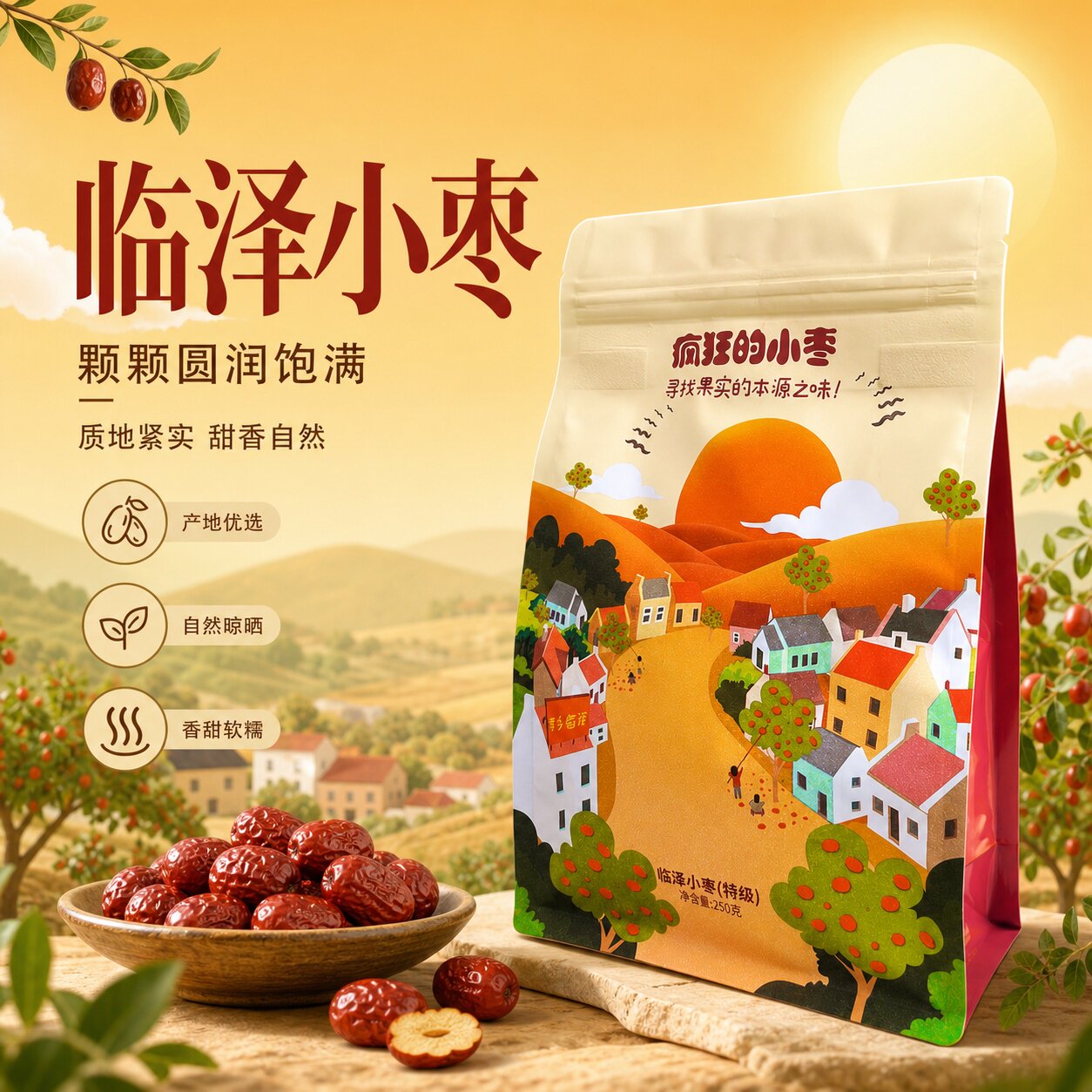 甘肃临泽小枣  疯狂的小枣  袋 零食 煲汤 熬粥 软糯 枣
