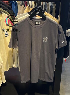 New Era纽亦华专柜正品2025新款男女刺绣NY潮圆领短袖T恤14500134