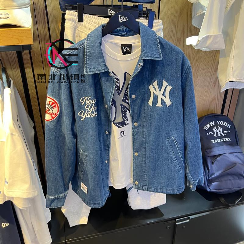 New Era纽亦华专柜正品2025新款男女NY刺绣牛仔夹克外套 14536454