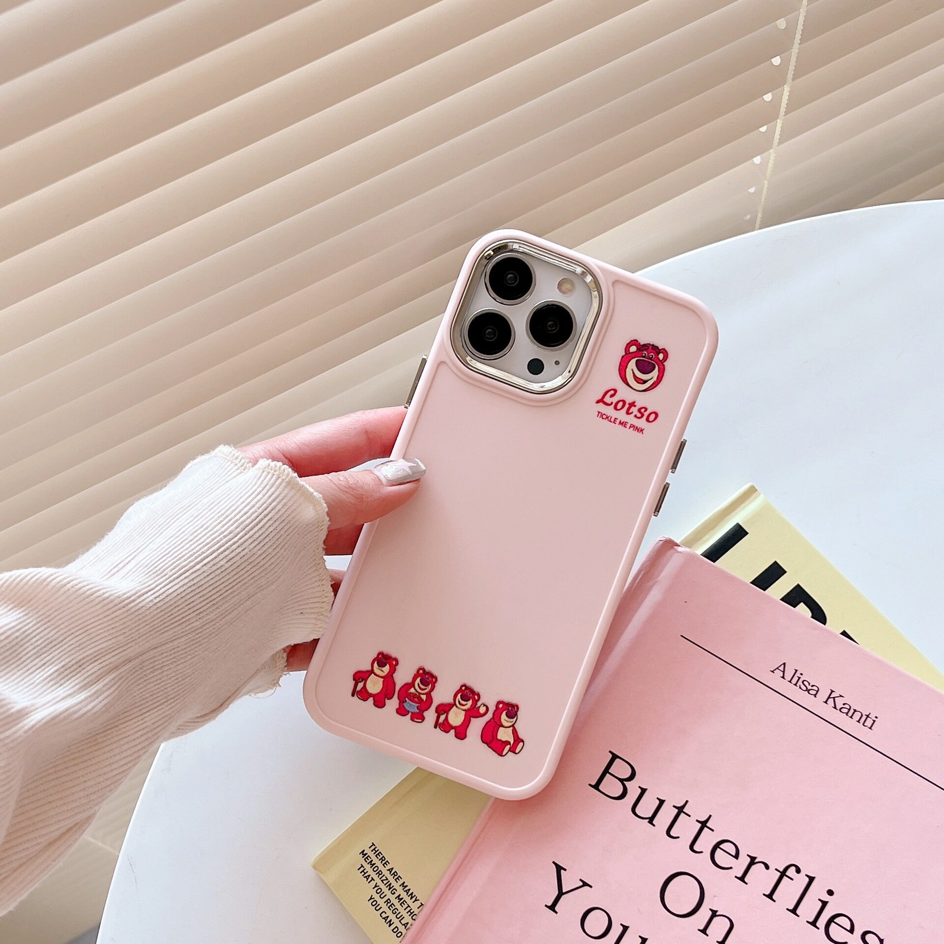 小众简约粉色小熊适用iphone14promax手机壳11新款12套苹果13软胶