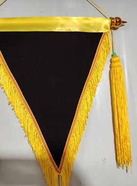 黑色锦旗35x45cm  45x55cm植绒 空白锦旗 厂家批发流动红旗三角旗