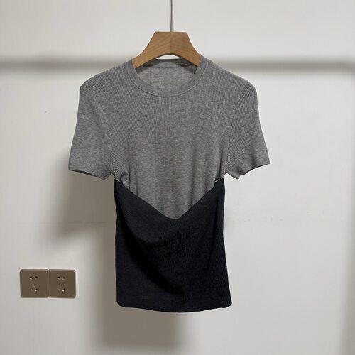 2026夏季新款气质时尚两件套短袖针织衫上衣BR802193