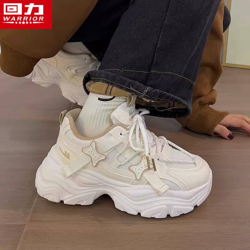 回力老爹鞋女2026春季新款爆款厚底增高休闲运动鞋网面透气女鞋子