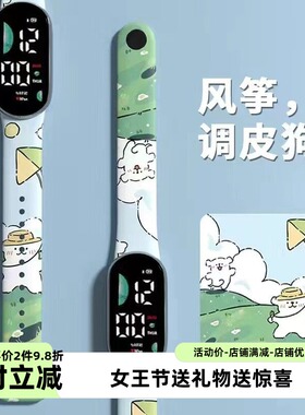 外贸新款上市优质卡通图案手表电子运动手表创意时尚儿童手表直销