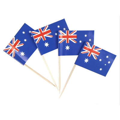 Australia Flag Decor Sticks Toothpicks澳大利亚旗签水果蛋糕签