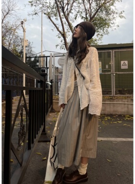 JMWOMEN 白色蕾丝镂空微透防晒衬衫女夏薄款宽松纯棉长袖外套上衣