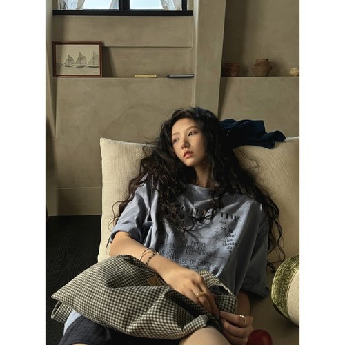 JMWOMEN简约字母短袖T恤