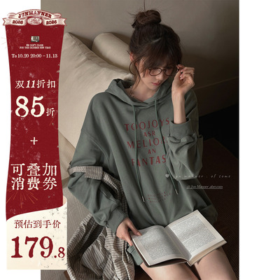 韩系复古氛围感卫衣显白显瘦男女