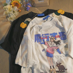 Pure Japanese classic girl's Short Sleeve T-Shirt