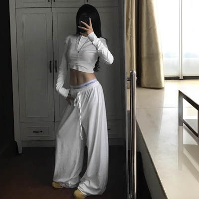 MondyJA欧美休闲短款t恤套装