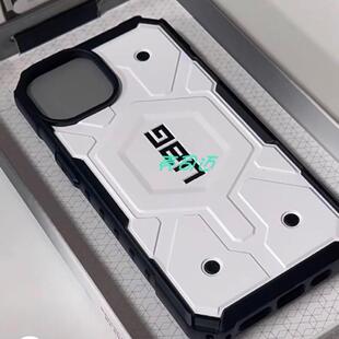 适用于苹果16ProMax/iPhone15手机壳磁吸保护壳军工防摔magsafe三防iphone14时尚简约手机硬壳iphone13