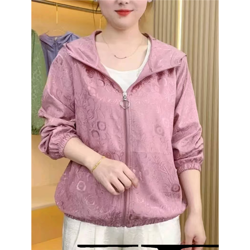 防晒衣女2025新款大码休闲外套夏季薄款女透气减龄上衣女夏款