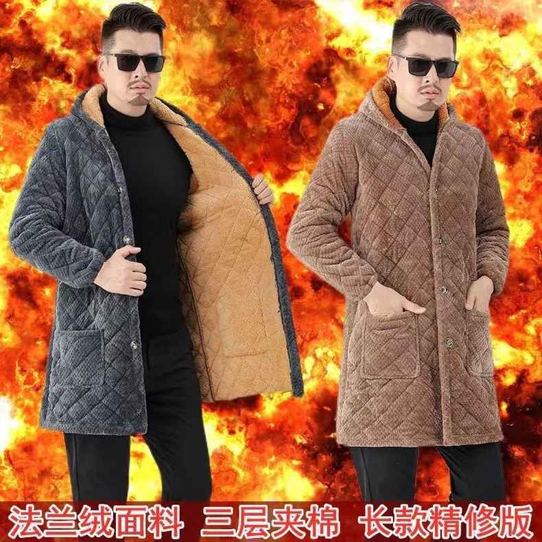 涤棉中式防污新款加厚罩衣