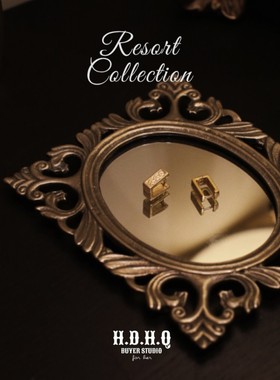 H.D.H.Q【Resort Collocation】度假系列-盖茨比时代纹理耳扣