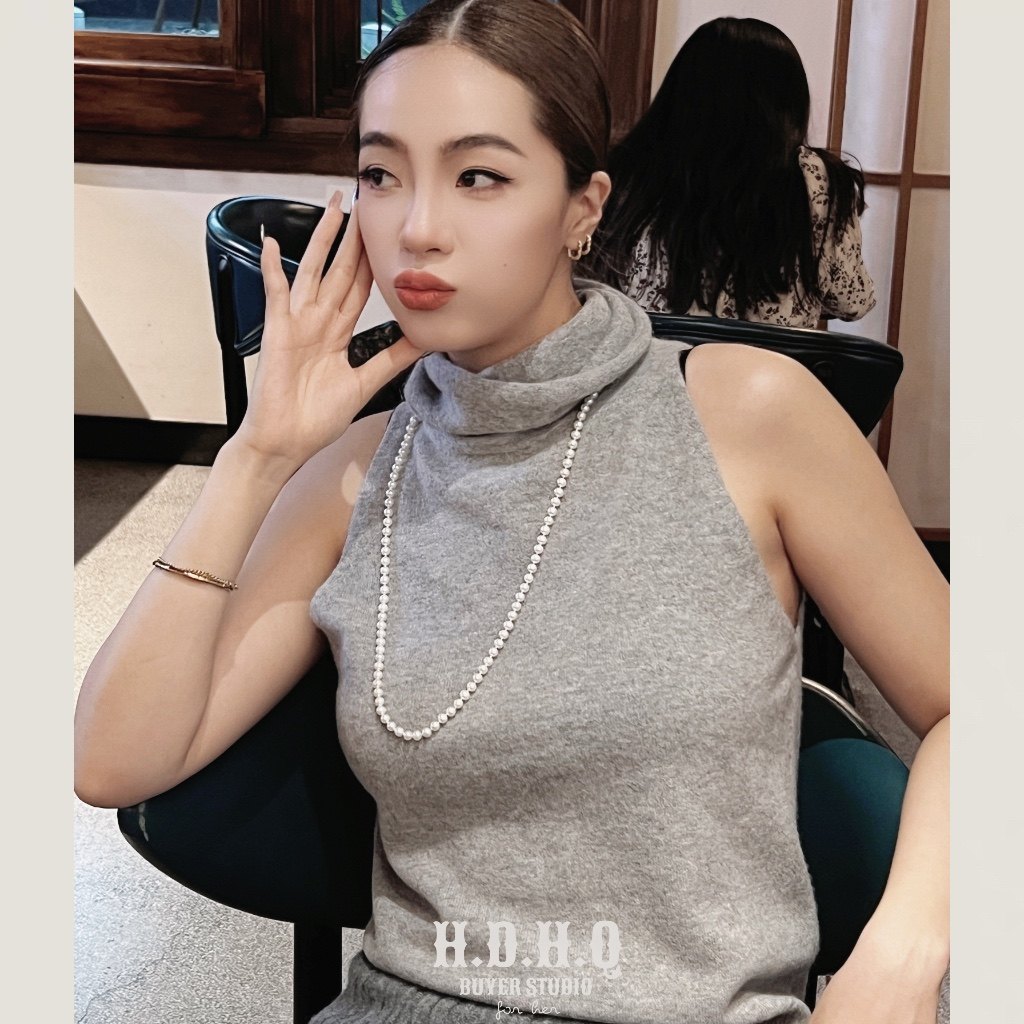 H.D.H.Q【Buyer series】买手系列-enndou羊绒高领背心_虎窝淘