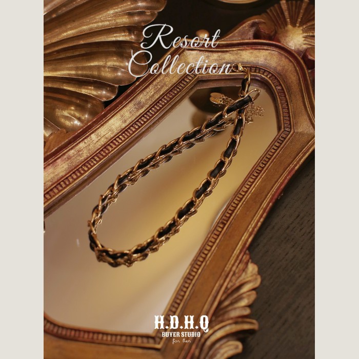 H.D.H.Q【Resort Collocation】度假系列-法式皮绳chorker