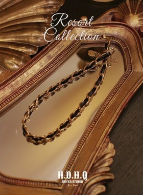 H.D.H.Q【Resort Collocation】度假系列-法式皮绳chorker