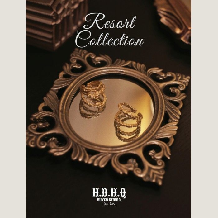 H.D.H.Q【Resort Collocation】度假系列-熔岩叠戴多层开口戒指