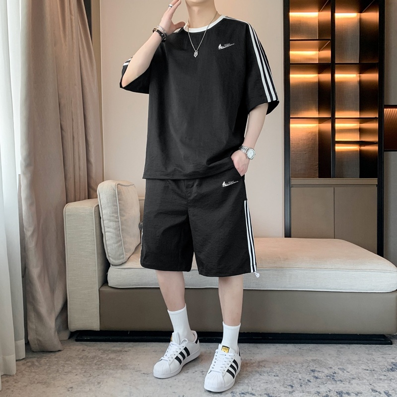 耐克顿夏季速干运动服套装男