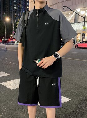 耐克顿2026夏季新款帅气两件套男