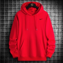 耐克顿纯棉卫衣男士秋冬季情侣休闲连帽t恤宽松大码加绒保暖上衣