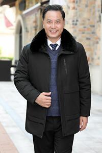 主推版2189/商务爸爸棉服中老年父亲棉袄中年男装保暖外套图片