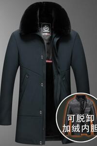 大爆版-高品质！8828/P150中老年棉衣爸爸装加绒加厚棉服图片