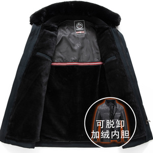 大爆版-高品质！8828/中老年棉衣爸爸装加绒加厚棉袄图片