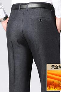 主推！长年有货！7611/P48正装西裤加绒加厚商务中老年爸爸裤图片