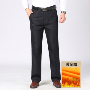主推！长年有货！7611/正装休闲西裤加绒加厚中老年爸爸裤图片