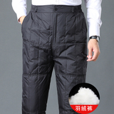 503/P65中老年羽绒裤男爸爸冬装宽松高腰挡风裤老人保暖裤子，男装棉裤，星座1216（原钱塘722）