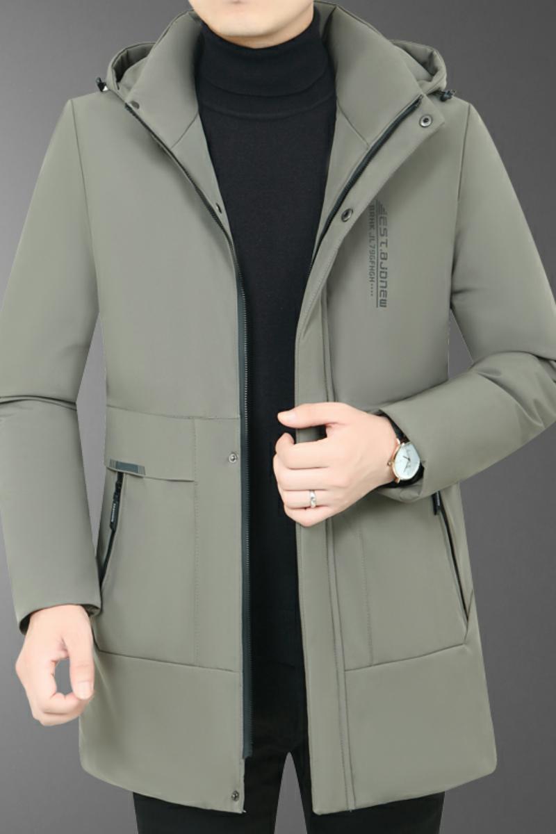 主推款！2188/商务服装爸爸棉服中老年休闲棉衣中长款外套,男装棉衣,星座1216（原钱塘722）