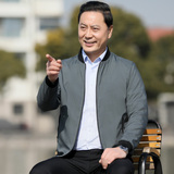 主推款！2117/中老年人夹克外套休闲商务暗格克夹克男装外套，男装夹克，星座1216（原钱塘722）